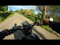 French Village Motorcycle Ride | Old Castle Tour | Triumph Scrambler 900 | POV | Raw Sound