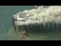 Fire erupts on Oceanside Pier creating massive smoke plume
