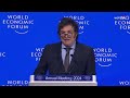 Así fue el discurso del presidente Milei en Davos: “Occidente está en peligro”