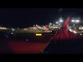 Southwest 737-700 Night Landing at Atlanta ATL Hartsfield Jackson Airport