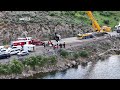 Raw video shows semi truck lifted from Deer Creek Reservoir
