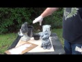 How to properly paint concrete statuary Part 1. How to base coat and dry brush
