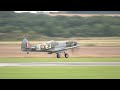 Spitfire XIV MV293(ML268) & Spitfire IX ML407 - Duxford Battle of Britain Airshow 2021 practice day