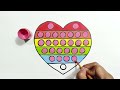 Drawing and Painting Rainbow Popit for kids | Easy and Fun Idea drawing