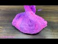 PINK VS PURPLE!!! Mixing Random into Glossy Slime!!! Satisfying Slime Video