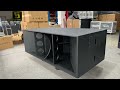 Sanway Audio F221 dual 21inch subwoofer cabinets production process