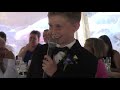 11 year old nephew's funny best man speech