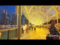 Dubai [4k] Amazing Evening City Center, Burj Khalifa Walking Tour 🇦🇪
