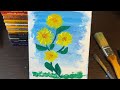 Sunflower Painting Tutorial - Easy DIY Art for Beginners - Step by Step