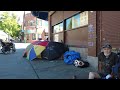 Homelessness on E Hastings Street - Vancouver DTES on August 09 2023 - Street Life in Canada?