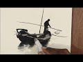 Realistic and Simple Boat Drawing || Amit Kumar || Boat and River Drawing || Pencil Sketch