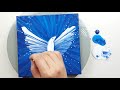 (407) How to paint a bird with a spoon | Fluid Acrylic Pouring for beginners | Designer Gemma77
