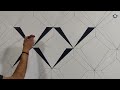 New latest wall design  ideas | Easy and simple tricks 3D wall painting | interior design