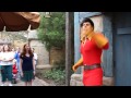 11 year old Girl challenges Gaston to arm wrestle and wins!