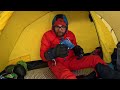 Solo Winter Mountain Camping In Heavy Snow & Wind ❄️‼️