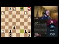 Beating one of my viewers in a super sharp blitz game with the Sicilian opening