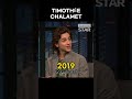 Timothée Chalamet Evolution