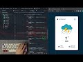 ASMR Programming - Weather App With Javascript - No Talking