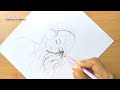 (Part -2 ) 8 easy girl drawing ideas  ||  Pencil sketch Tutorials || Art Videos