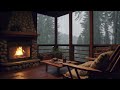 ⛈ Rain & Thunderstorm with Lightnings in a Cozy Hut with lots of Candles