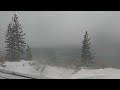 Driving from Truckee California to Lake Tahoe in a blizzard 4k