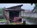 Heavy rain in a peaceful village in Indonesia||very comfortable and peaceful||perfect for insomnia
