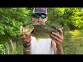 Incredible Pond Fishing in THICK Grass Mats For Bass! (So Many Fish!)