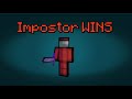 AMONG US portrayed in MINECRAFT as the Impostor