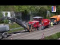 2x Wirtgen W 250i & Dump Truck Fleet / B 14 Sanierung Waiblingen - Korb, Germany,  24.04.2015.