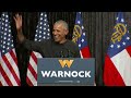 Watch again: Obama campaigns for Warnock in Georgia