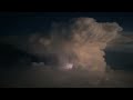 Lighting crashes. View of thunderstorm from airplane window; Aug 2022