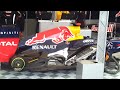 Red Bull F1 Engine warming up &  German National Anthem