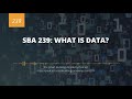SBA 239: What is Data?