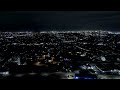 Thanksgiving 2023 Weekend Over Shoreline Blvd In Corpus Christi TX at Night (4K Drone)