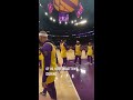 The Lakers emotional tribute to Kobe Bryant #shorts