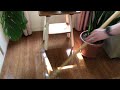 ASMR cleaning/mopping wood floors with soft cloth mop (a special request)