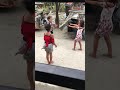 Filipina children dancing