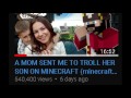 [PART2] A MOM SENT ME TO TROLL HER SON ON MINECRAFT (minecraft trolling & griefing)