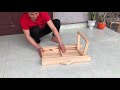 Woodworking Project From Old Pallet - Make A Folding Table Without Hinges