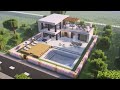 А beautiful and easy modern house for minecraft