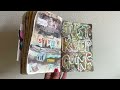 JUST KEEP GOING! Get Messy May Art Prompt: Affirmation. Process video of my junk journal spread