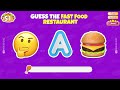 Guess the Fast Food Restaurant by Emoji? 🍔 Mouse Quiz