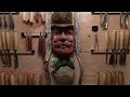 Carving The Irish Gentleman -Silent Woodcarving with Hand Tools Only