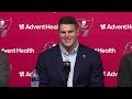 Graham Barton on Protecting Baker Mayfield, Joining Bucs | Press Conference | Tampa Bay Buccaneers