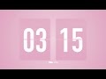 25 Min Countdown Flip Clock Timer / Simple Beeps 🌸🔔