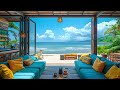 Tropical Beachside Wine Bar Ambiance  - Tropical Beach Ambience With Bossa Nova Music & Ocean Sounds
