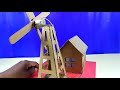 WORKING Model of a Wind Turbine From Cardboard | How to Make a Wind Turbine
