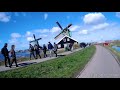 Zaanse Schans on a bicycle