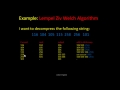 Lempel-Ziv-Welch Compression Algorithm - Tutorial
