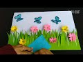 How to Make Application Art || Membuat Karya Seni Aplikasi Taman Bunga ||Taman Bunga dari Kertas
